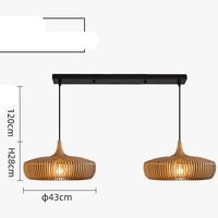 Suspension en bois pour restaurant japonais. | Marco Lucetti A2