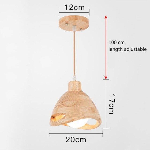 Suspension en bois style japonais Bar - Élégance naturelle | Marco Lucetti