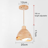 Suspension en bois style japonais Bar - Élégance naturelle | Marco Lucetti