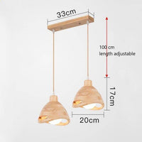 Suspension en bois style japonais Bar - Élégance naturelle | Marco Lucetti Rectangle / 2