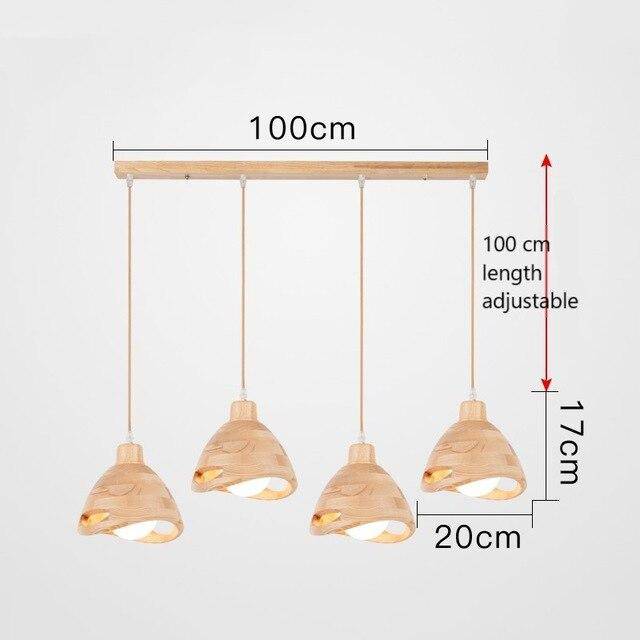 Suspension en bois style japonais Bar - Élégance naturelle | Marco Lucetti Rectangle / 4