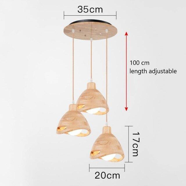 Suspension en bois style japonais Bar - Élégance naturelle | Marco Lucetti Rond / 3
