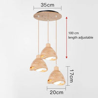 Suspension en bois style japonais Bar - Élégance naturelle | Marco Lucetti Rond / 3