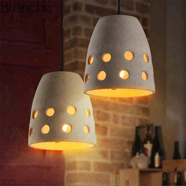 Suspension en ciment LED "Cement Glow" | Marco Lucetti