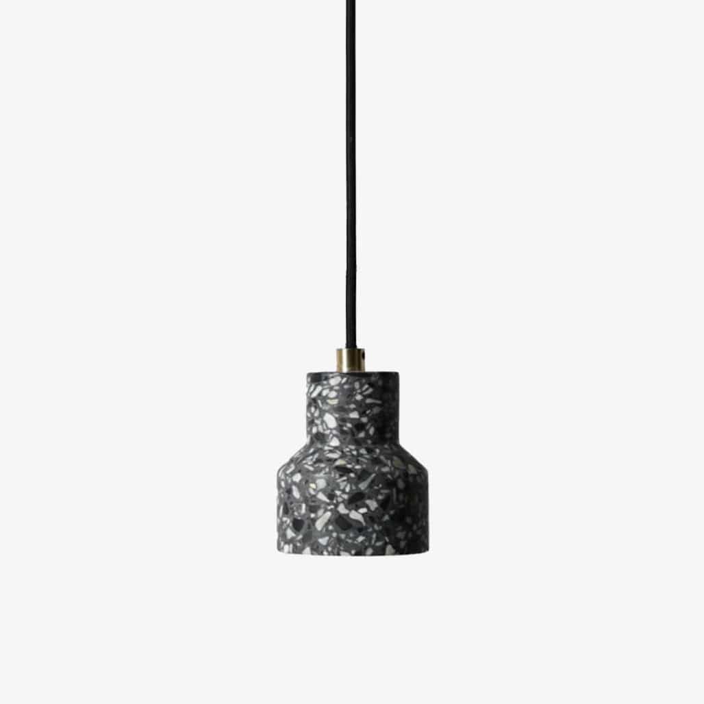 Suspension en ciment Terrazzo Colors | Marco Lucetti Noir / Froide