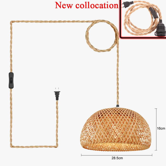 Suspension Rustique en Corde de Chanvre