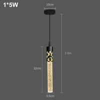 Suspension en cristal de luxe pour une décoration intérieure élégante | Marco Lucetti Noir-A 1 tête / Blanc froid