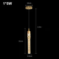 Suspension en cristal de luxe pour une décoration intérieure élégante | Marco Lucetti Or-A 1 tête / Blanc froid