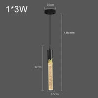 Suspension en cristal de luxe pour une décoration intérieure élégante | Marco Lucetti Tête noire-B1 / Blanc froid