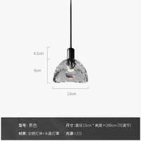 Suspension en cristal K9 LED de luxe postmoderne | Marco Lucetti