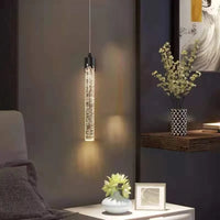 Suspension en cristal LED contemporaine | Marco Lucetti