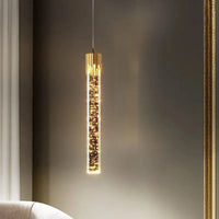 Suspension en cristal LED contemporaine | Marco Lucetti