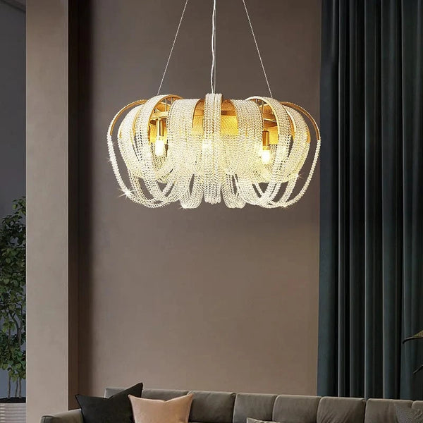 Suspension en cristal Luxe Moderne LED Décoratif | Marco Lucetti