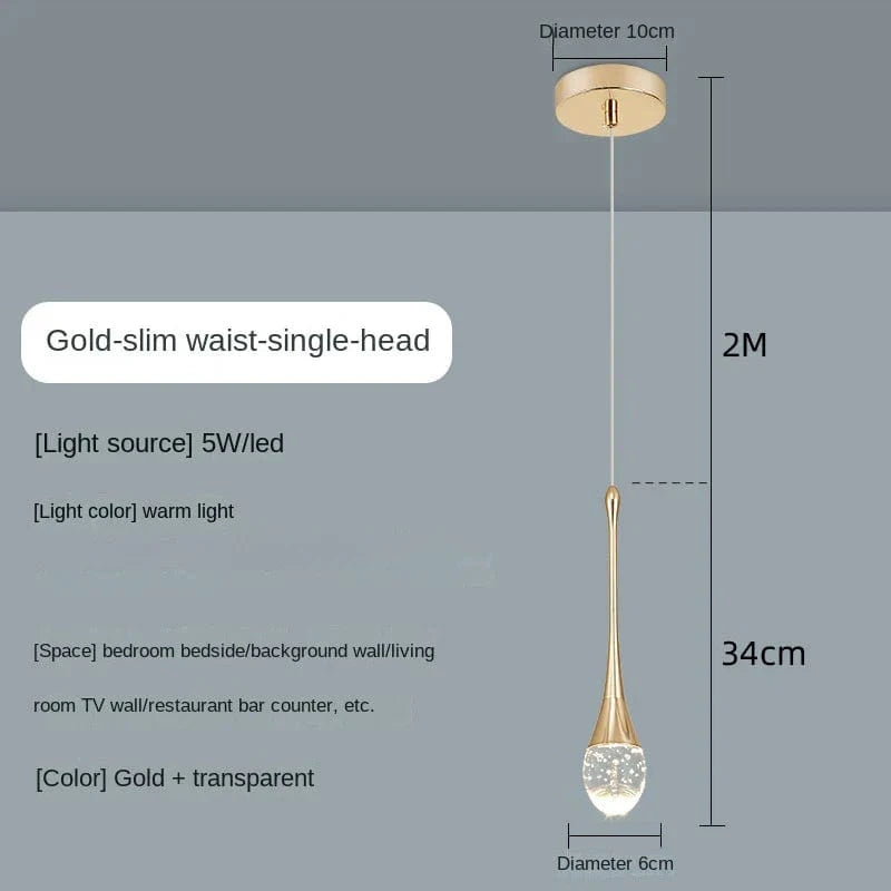 Suspension en cristal moderne. | Marco Lucetti Ae lumière chaude