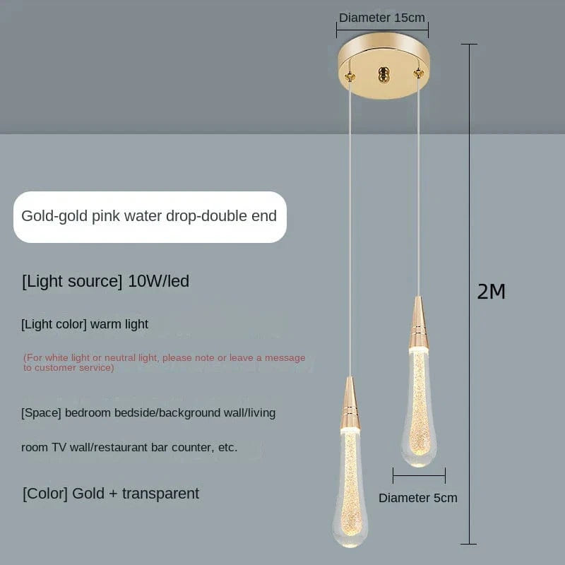 Suspension en cristal moderne. | Marco Lucetti F lumière chaude