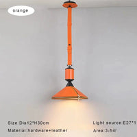 Suspension en cuir de luxe minimaliste et moderne | Marco Lucetti