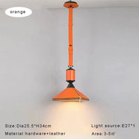 Suspension en cuir de luxe minimaliste et moderne | Marco Lucetti