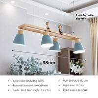 Suspension en fer nordique minimaliste en bois Macaron - Édition Scandinave | Marco Lucetti