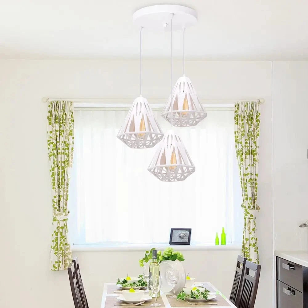 Suspension en fer Vintage Industriel pour Maison Salon Cuisine Île Plafond Lampe LED | Marco Lucetti