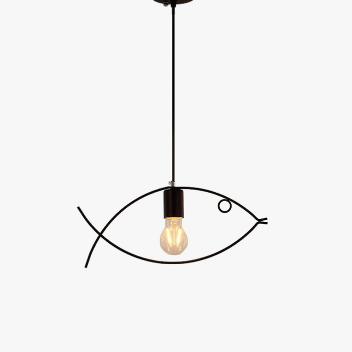 Suspension en forme de poisson - Luminaire suspendu Style nordique - Lampe Vintage