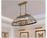 Suspension en laiton européen Antique Decora Bronze avec LED - D85cm x W47cm x H35cm - 12L | Marco Lucetti