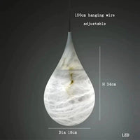 Suspension en marbre de luxe | Marco Lucetti J. / Lumière chaude