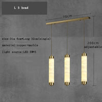 Suspension en marbre design moderniste | Marco Lucetti H3 / Lumière chaude