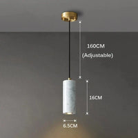 Suspension en marbre italien de luxe | Marco Lucetti Blanc D65xH160MM