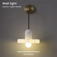 Suspension en marbre nordique minimaliste | Marco Lucetti Applique murale / Blanc froid