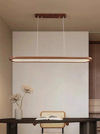 Suspension en noyer design pour bar led décoratif | Marco Lucetti