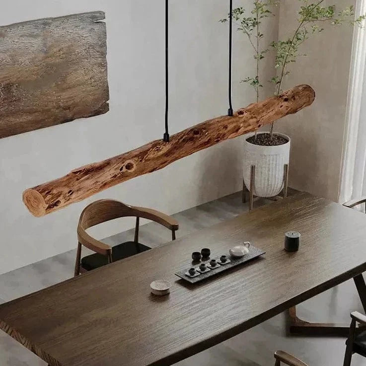 Suspension en noyer noir pour Table à manger - Élégance Naturelle | Marco Lucetti