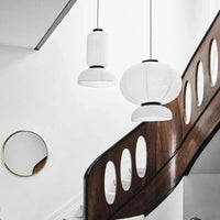 Suspension en papier de riz blanc d'inspiration danoise | Marco Lucetti