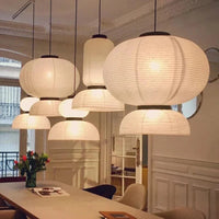 Suspension en papier de riz blanc d'inspiration danoise | Marco Lucetti