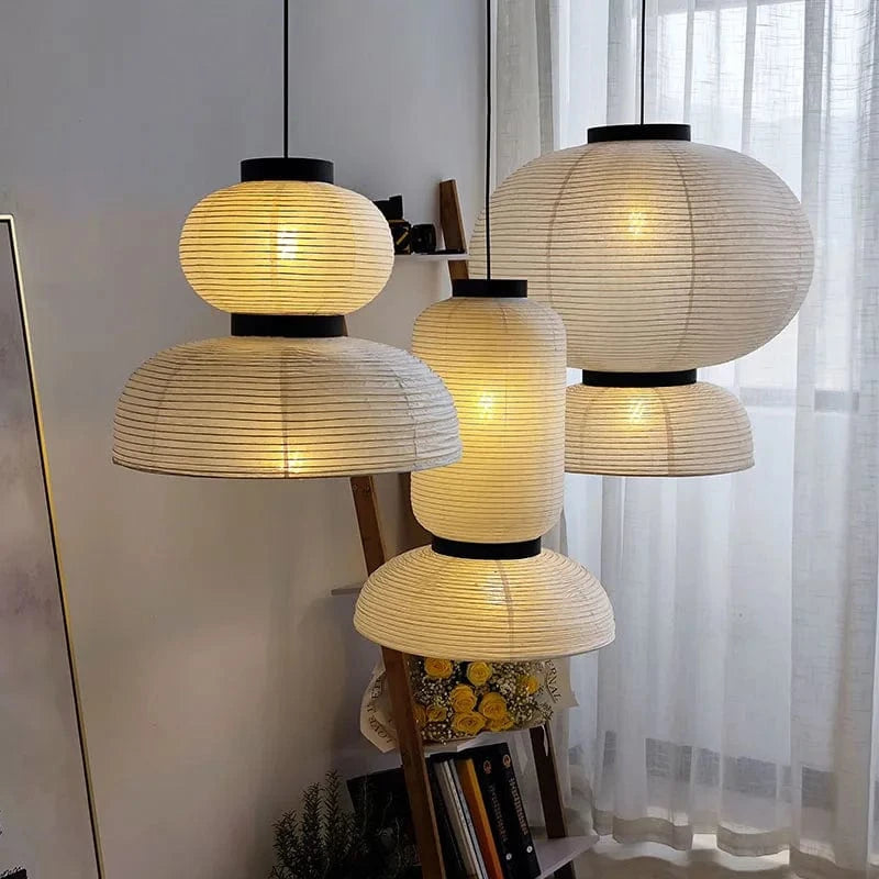 Suspension en papier de riz blanc d'inspiration danoise | Marco Lucetti