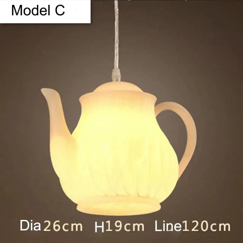 Suspension en résine avec tasse de thé et théière - Édition Thématique | Marco Lucetti C