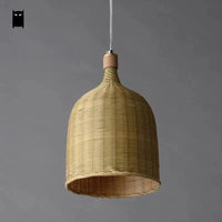 Suspension en rotin bambou - Luminaire suspendu rustique japonais | Marco Lucetti Bambou
