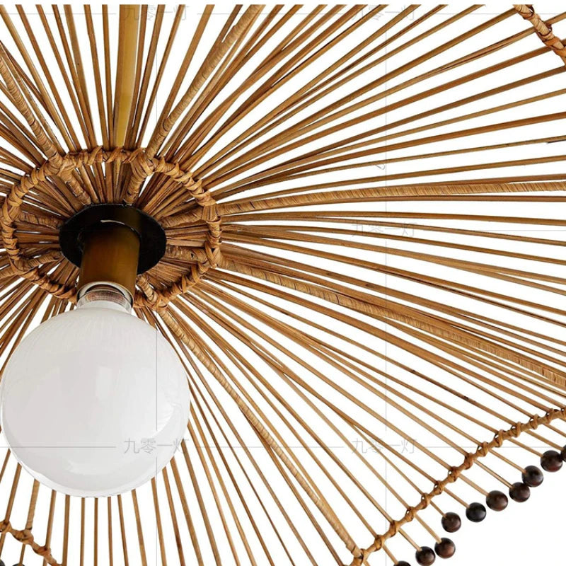 Suspension Chinoise en Rotin