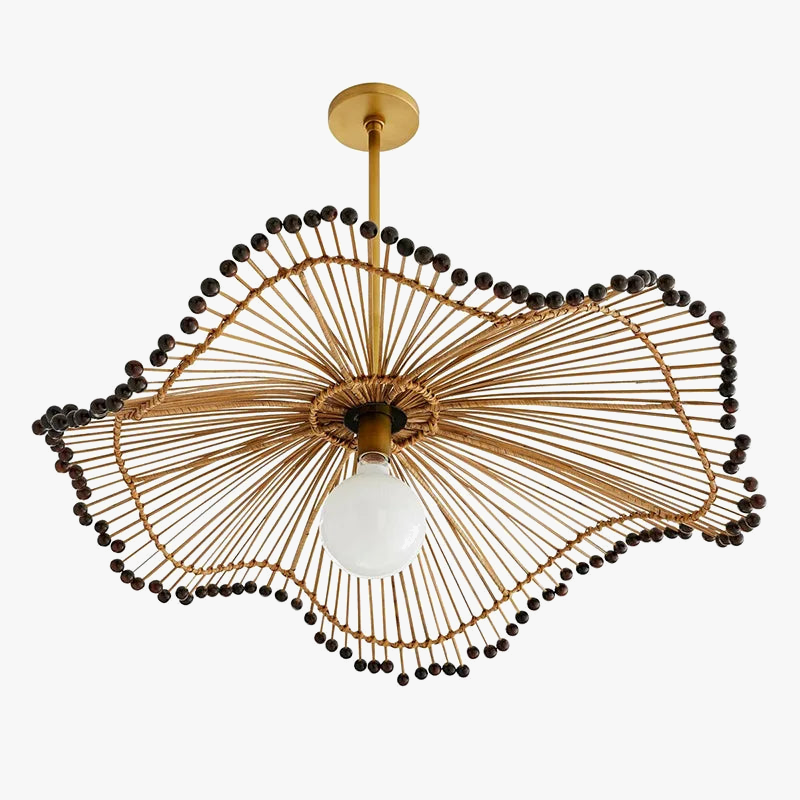 Suspension Chinoise en Rotin