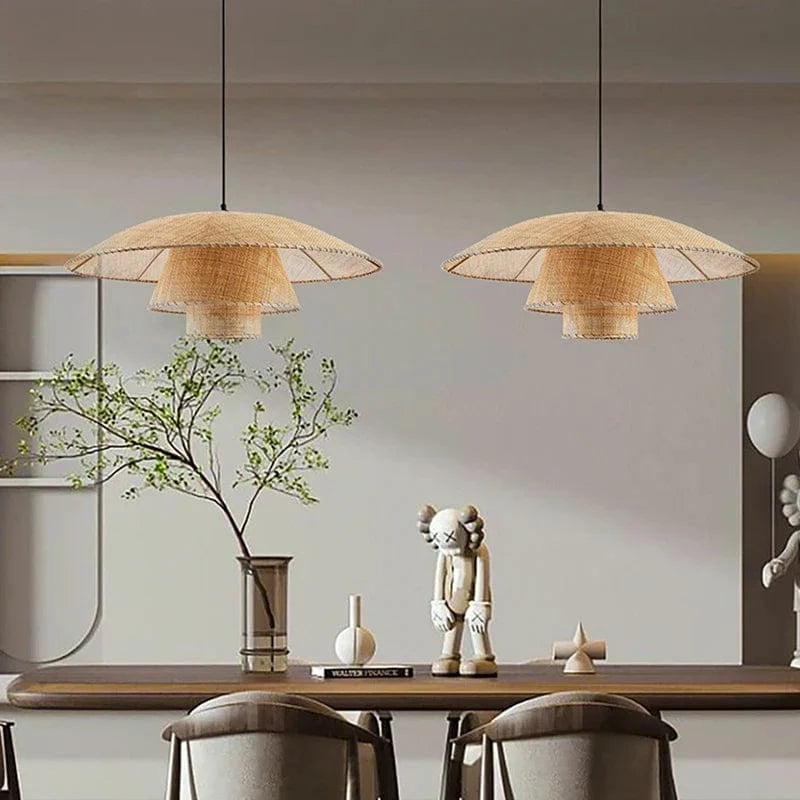 Suspension en rotin Japonais Vintage | Marco Lucetti