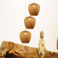 Suspension en rotin LED - Collection Bamboo | Marco Lucetti