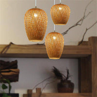 Suspension en rotin LED - Collection Bamboo | Marco Lucetti