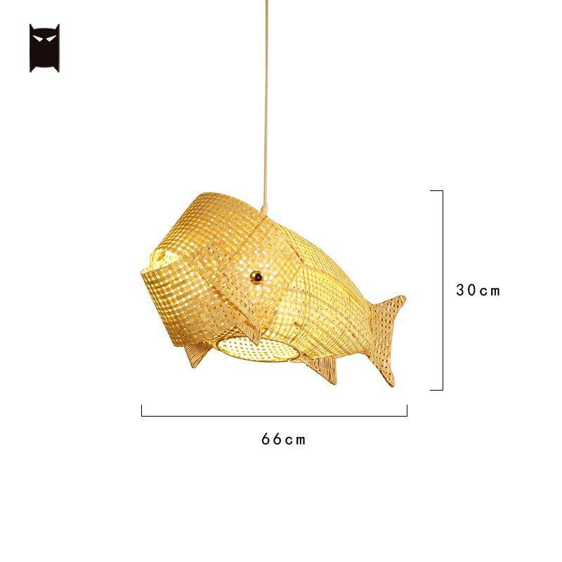 Suspension en rotin LED Kids Fish | Marco Lucetti