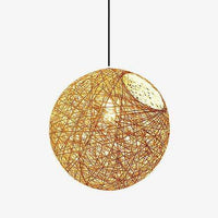 Suspension en rotin LED "Light Ball" | Marco Lucetti
