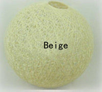 Suspension en rotin LED "Light Ball" | Marco Lucetti 20cm / Beige