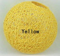 Suspension en rotin LED "Light Ball" | Marco Lucetti 20cm / Jaune