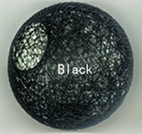 Suspension en rotin LED "Light Ball" | Marco Lucetti 20cm / Noir