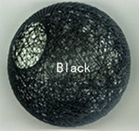 Suspension en rotin LED "Light Ball" | Marco Lucetti 20cm / Noir