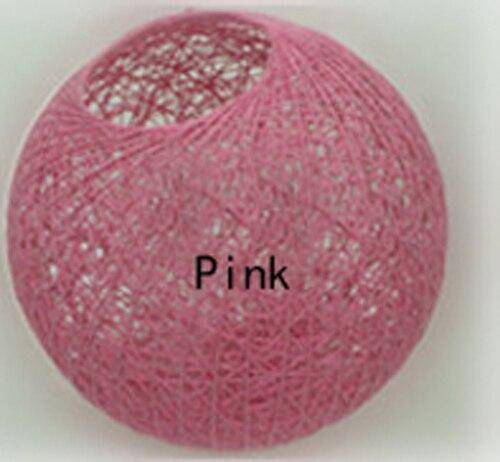 Suspension en rotin LED "Light Ball" | Marco Lucetti 20cm / Rose