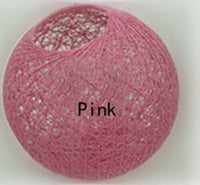 Suspension en rotin LED "Light Ball" | Marco Lucetti 20cm / Rose