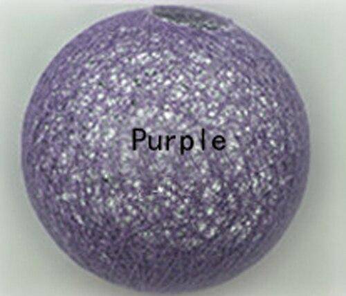 Suspension en rotin LED "Light Ball" | Marco Lucetti 20cm / Violet